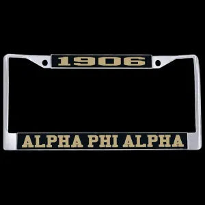 Alpha License Plate Frame