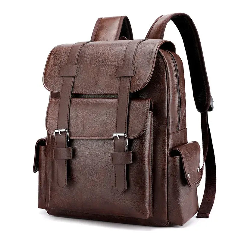 Leather Engraved Backpack
