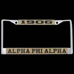 Alpha License Plate Frame