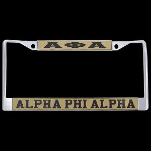 Alpha License Plate Frame
