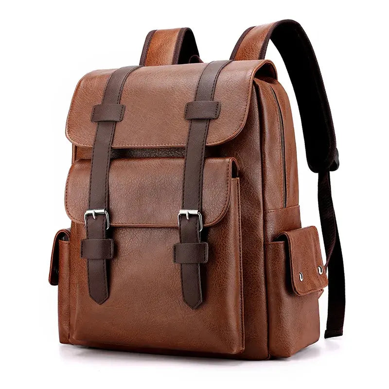 Leather Engraved Backpack