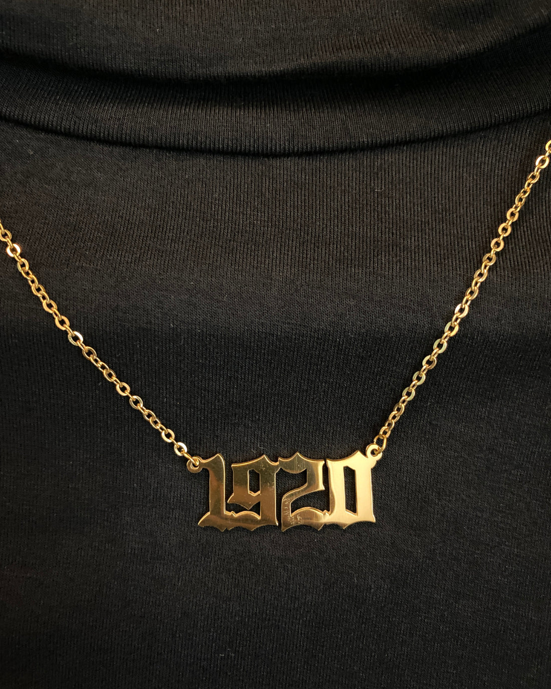 zeta phi beta gold 1920 necklace
