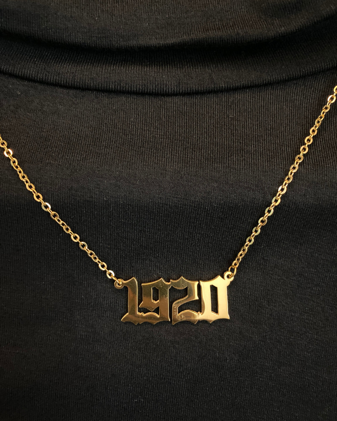 zeta phi beta gold 1920 necklace