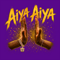 Hands with a bracelet on a purple background with 'Aiya Aiya' text.
