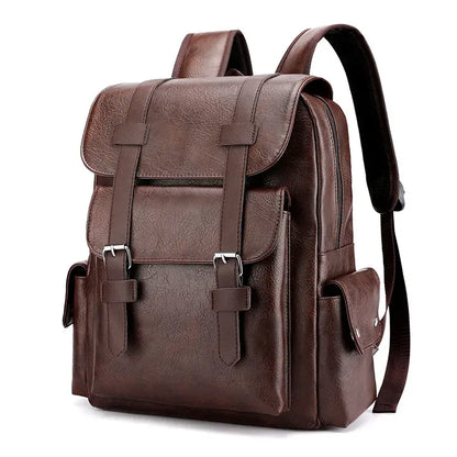 Leather Engraved Backpack