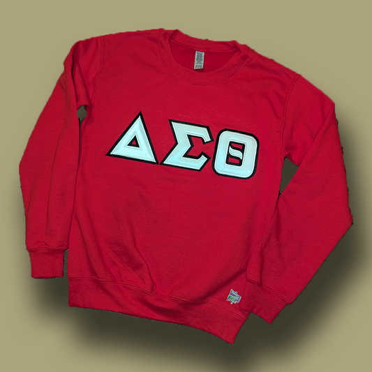 Delta Embroidered Crewneck