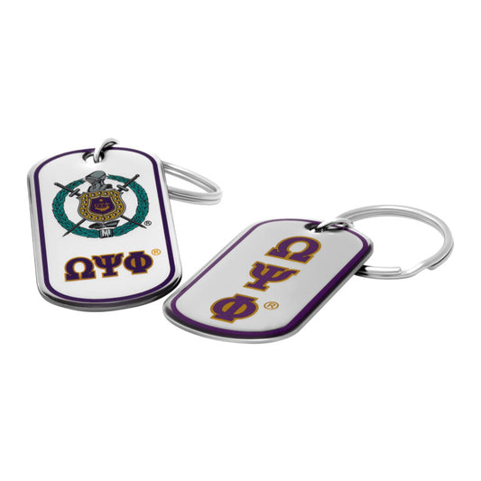 Omega Dog Tag Key Ring