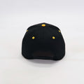 Black cap with yellow 
