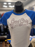 Mannequin wearing a t-shirt with 'Good Girls Rarely Make History' text in a casual setting.
