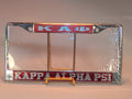 Kappa Alpha Psi license plate frame on a white background