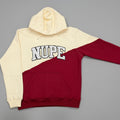 crimson and cream hoodie with 