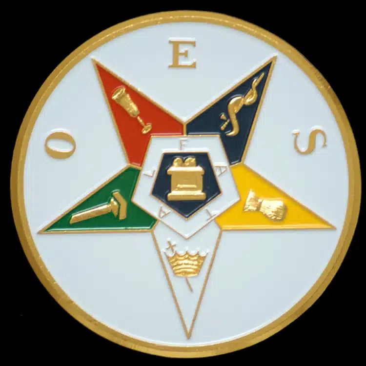 oes emblem  a white background car emblem