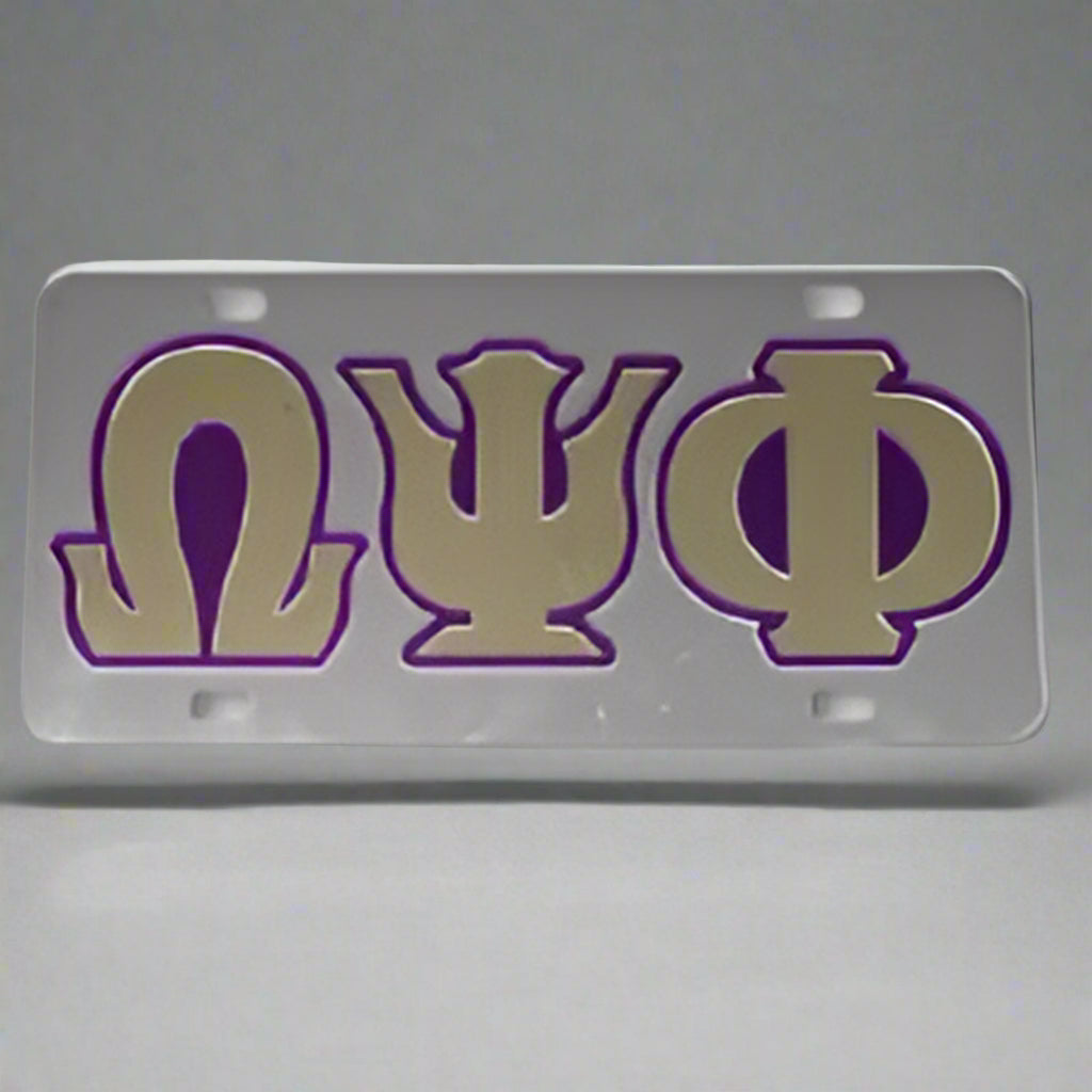 Omega License Plate