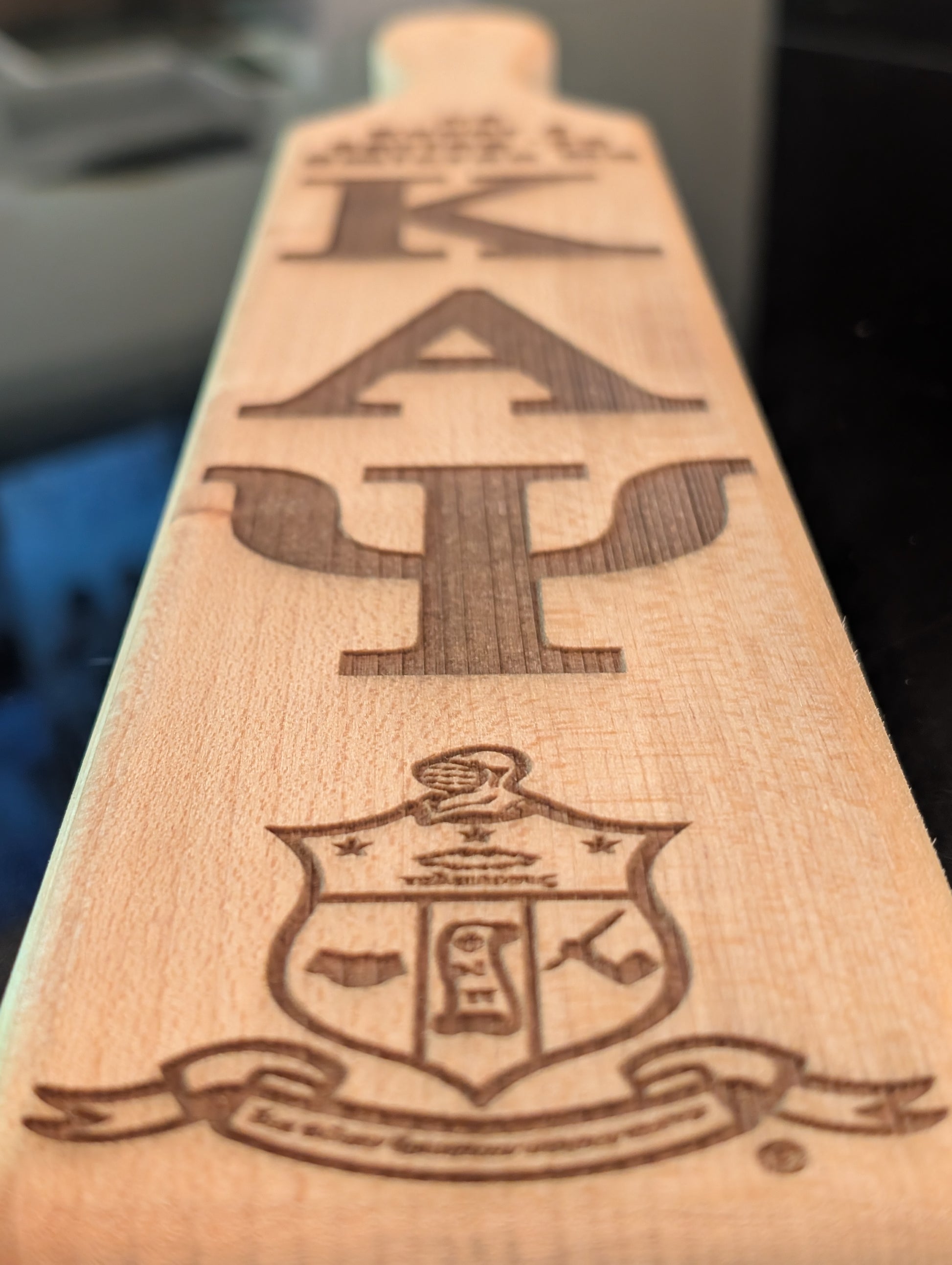 wooden paddle