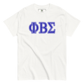 white tee with greek letters phi beta sigma