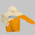 Hoodie with 'POODLES' text on a gray background