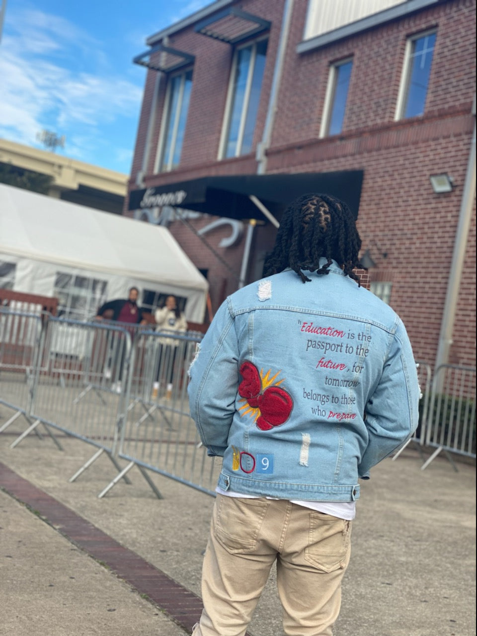 Distressed Denim Jacket